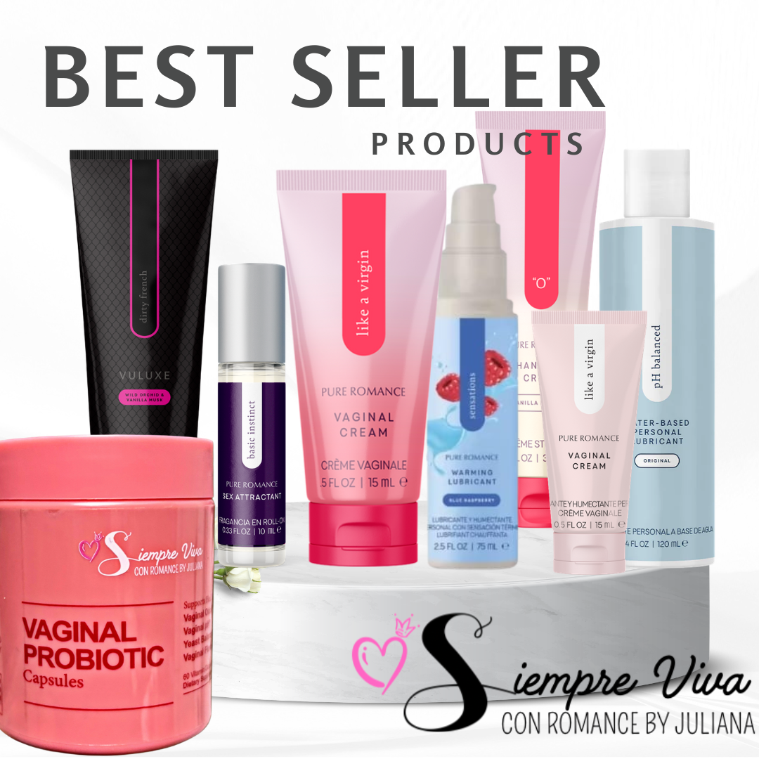 Variedad de Productos Pure Romance y Siempre Viva con Romance