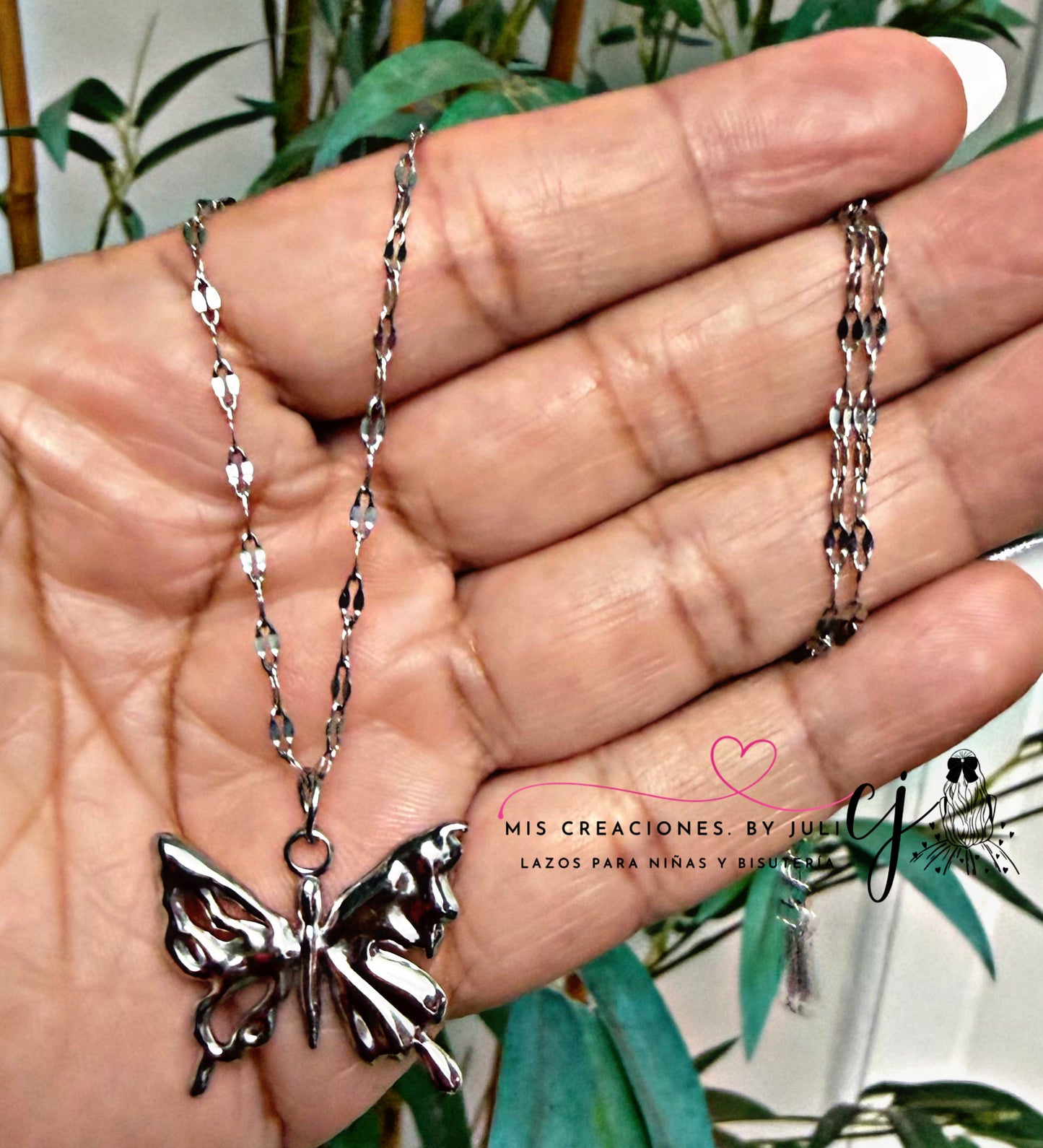 Cadenas con Charm Stainless Steel Plata
