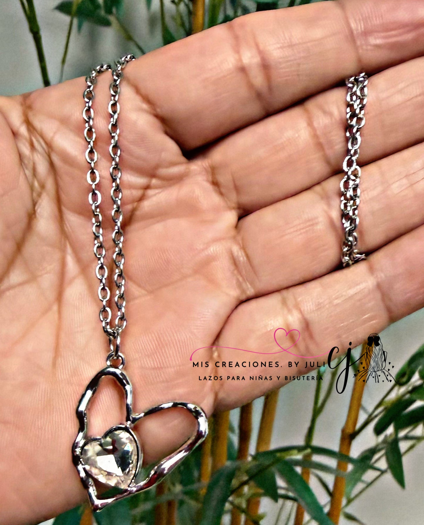 Cadenas con Charm Stainless Steel Plata
